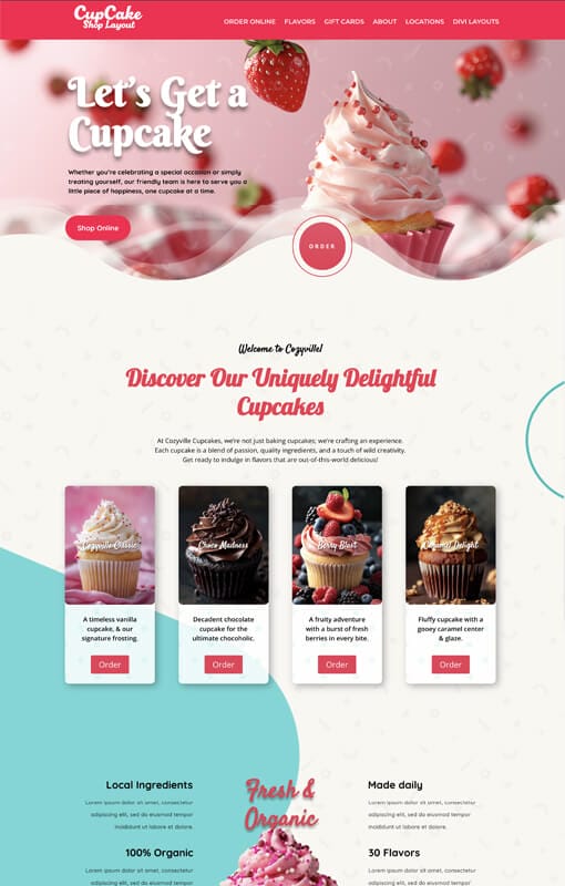 Cupcake Shop Layout Screenshot